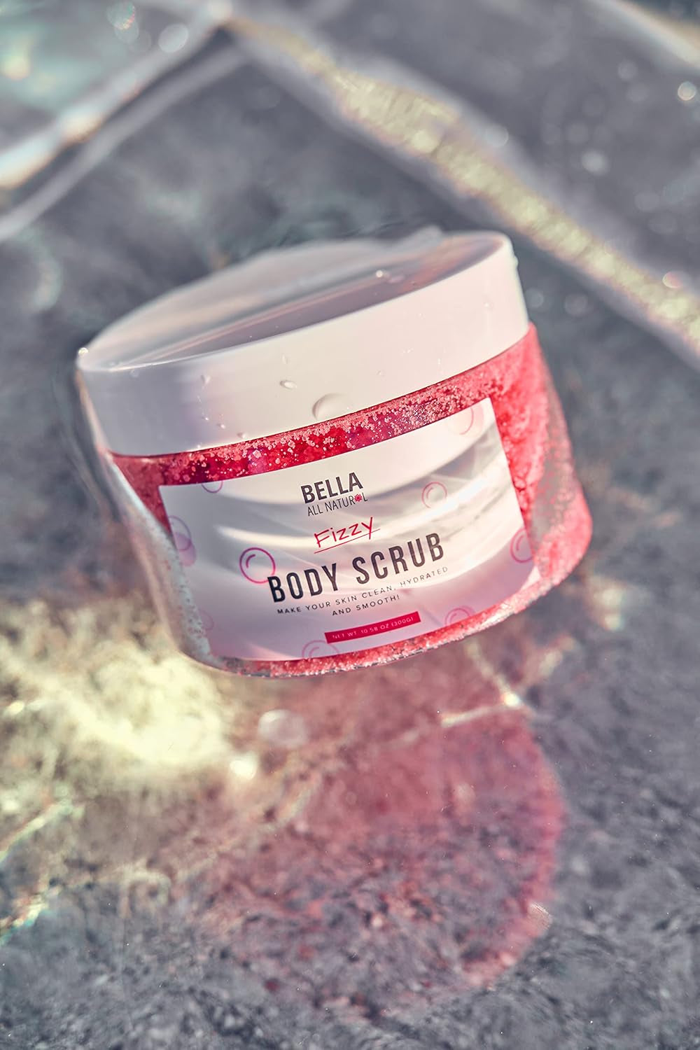 Fizzy Body Scrub & Booty Scrub for Silky, Smooth Skin - Reduce Stretchmarks & Cellulites