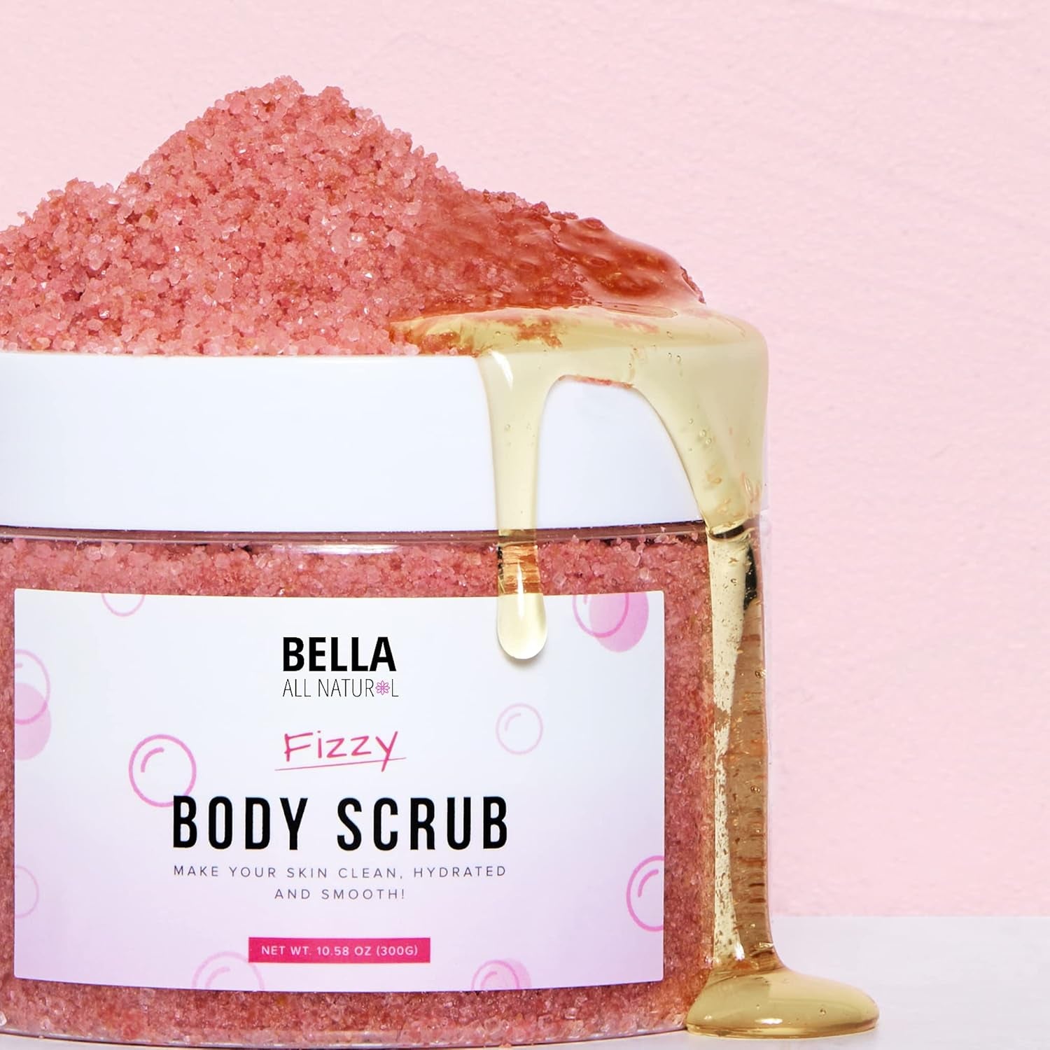 Fizzy Body Scrub & Booty Scrub for Silky, Smooth Skin - Reduce Stretchmarks & Cellulites