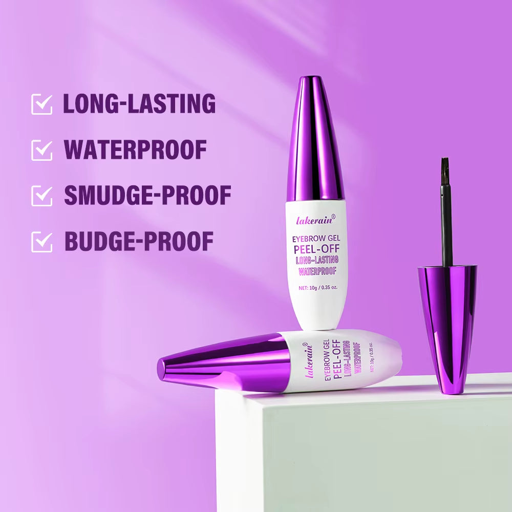 Tattoo Peel off Eyebrow Gel Tint Long-Lasting Semi Permanent Brow Tint Waterproof Transfer-Proof Defined Looking Brows Cosmetics
