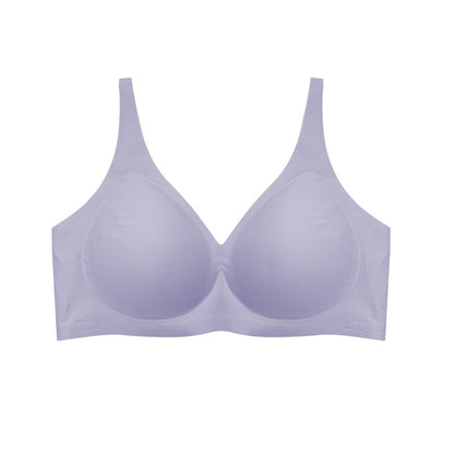 Wireless Seamless Underwear Women'S Big Chest Small Deep V Push up plus Size Bra