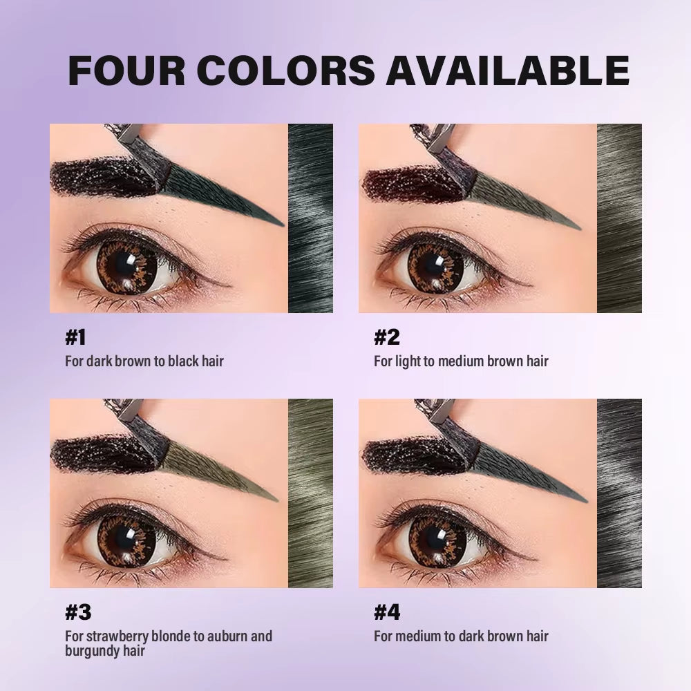 Tattoo Peel off Eyebrow Gel Tint Long-Lasting Semi Permanent Brow Tint Waterproof Transfer-Proof Defined Looking Brows Cosmetics